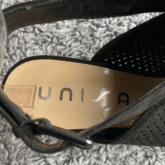 UNISA 9.5 Y2K Peep Toe Chunky Heels - Picture 6 of 12